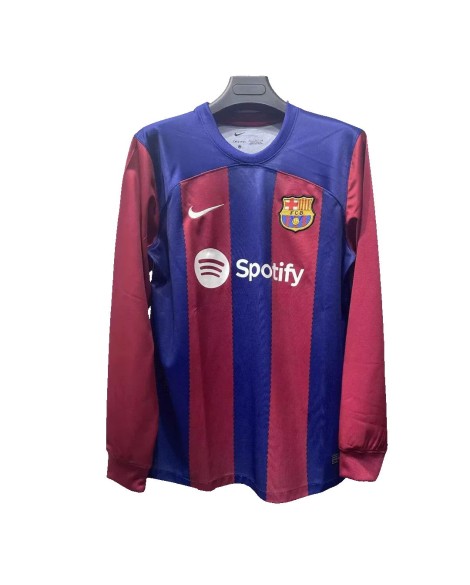 Camisa Home do Barcelona 2023/24 - Manga Longa