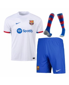 Camisa completa do Barcelona kit 2023/24 Alternativo