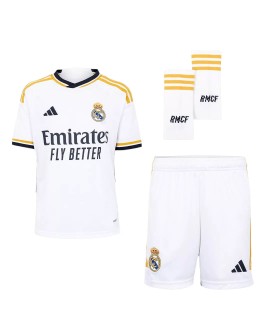 Camisa completa do Real Madrid juvenil 2023/24 Home