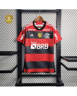 Camisa Flamengo 2023/24 Principal - todos os patrocinadores+patch