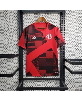 Camisa Flamengo antes do jogo vermelho 2023/24
