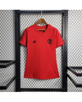 Camisa Fato De Treino Vermelho Do Flamengo 2023/24 - Feminino
