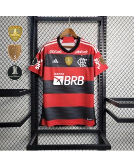 Camisa Flamengo 2023/24 Principal - todos os patrocinadores+patch