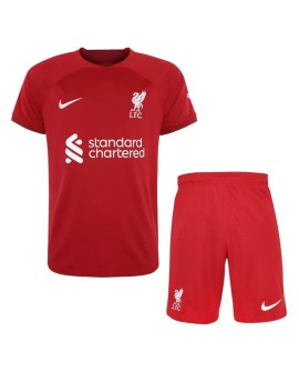 Camisa juvenil do Liverpool kit 202223 Home