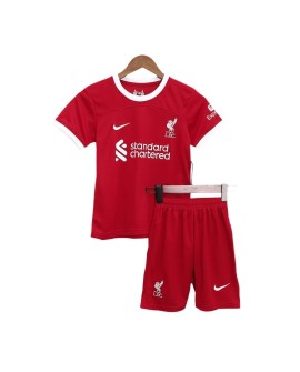 Camisa completa do Liverpool juvenil 2023/24 Home