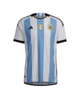 Camisa Argentina 2022 Autêntica Copa do Mundo - TRÊS ESTRELAS