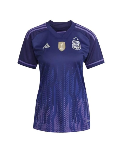 Camisa Argentina 2022 Fora - Copa do Mundo Feminina - TRÊS ESTRELAS