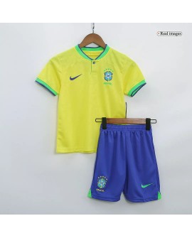 Kit Camisa Brasil Juvenil 2022 Home