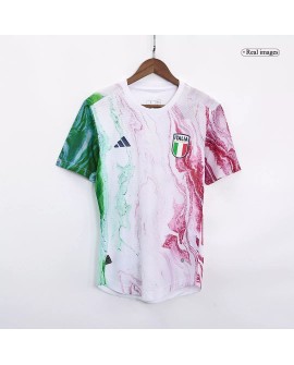 Pré-jogo autêntico da camisa da Itália 2023