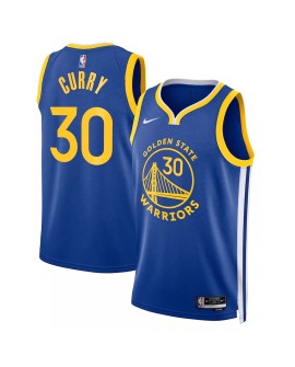 Golden State Warriors masculino Stephen Curry #30 Nike Royal 2022/23 Swingman Jersey Icon Edition